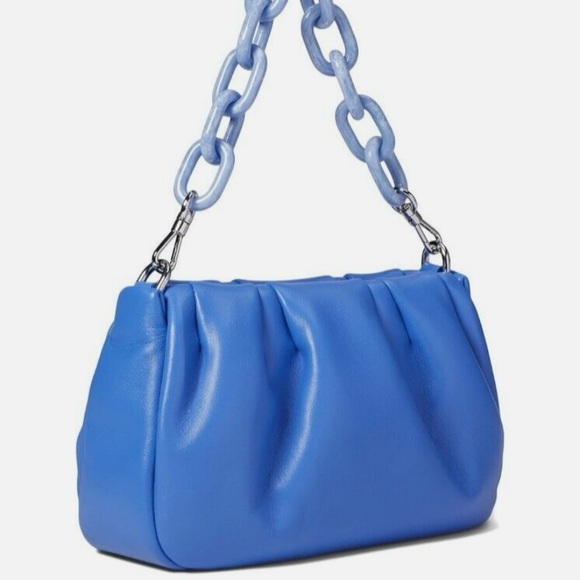 Kate Spade Souffle Smooth Leather Crossbody Shoulder Bag Fluorite Blue $378 - Picture 3 of 8